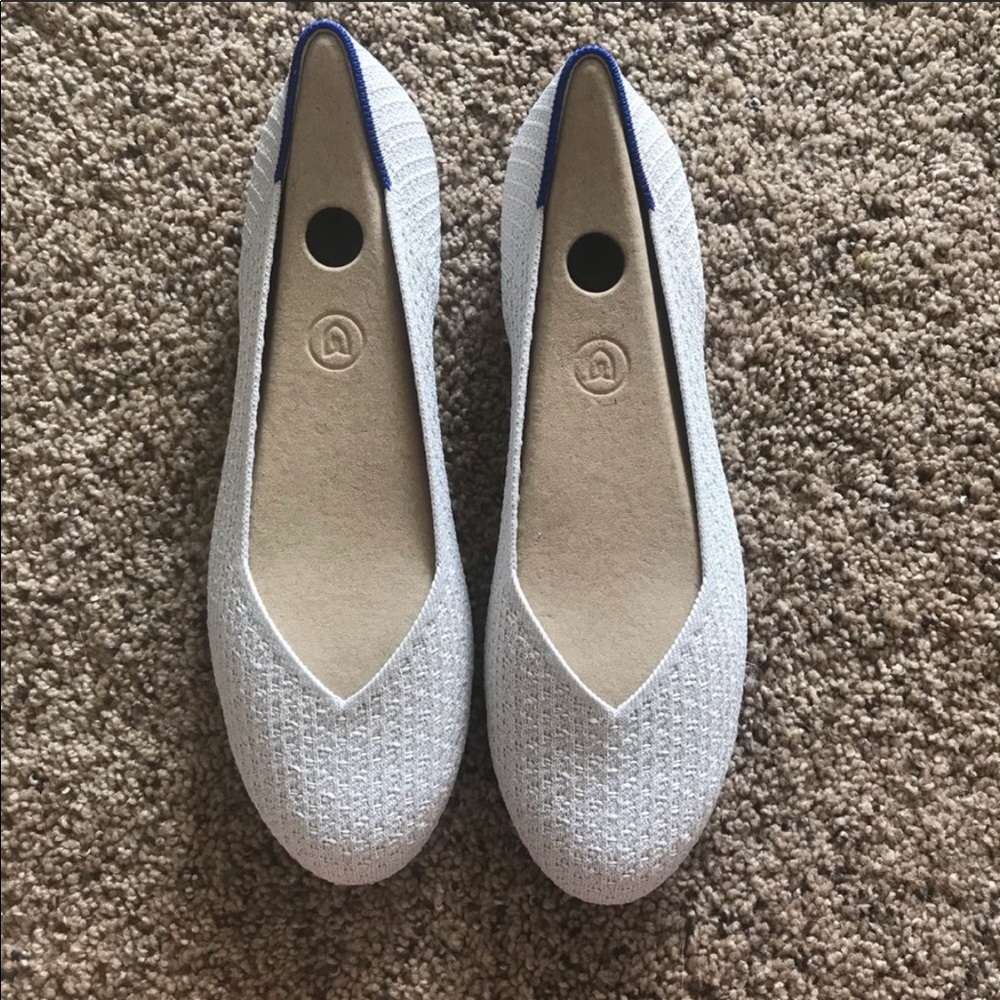 Worn ONCE Flat Rothy's in Salt Honeycomb in sz 9.5